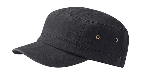 Beechfield Urban Army Cap, Vintage Black, One Size bedrucken, Art.-Nr. 350691120