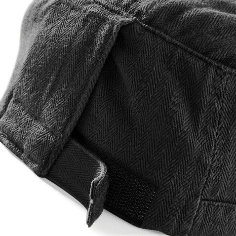Beechfield Urban Army Cap, Vintage Black, One Size bedrucken, Art.-Nr. 350691120