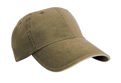 Result Caps Fine Cotton Twill Cap, Olive/Stone, One Size bedrucken, Art.-Nr. 354345670