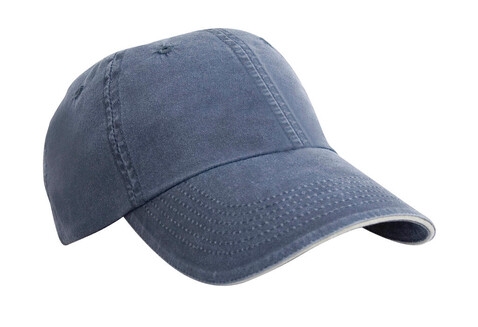 Result Caps Fine Cotton Twill Cap, Navy/Putty, One Size bedrucken, Art.-Nr. 354342630