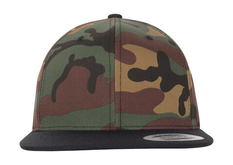 Flexfit Classic Snapback 2-Tone Camo, Green Camo/Black, One Size bedrucken, Art.-Nr. 356685560