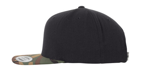 Flexfit Classic Snapback 2-Tone Camo, Black/Green Camo, One Size bedrucken, Art.-Nr. 356681760