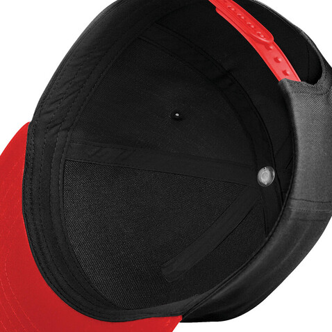Beechfield Youth Size Snapback, Black/Black, One Size bedrucken, Art.-Nr. 356691520