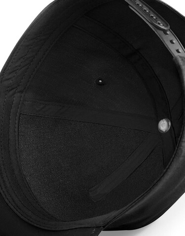 Beechfield Youth Size Snapback, Black/Surf Blue, One Size bedrucken, Art.-Nr. 356691720