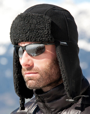 Result Thinsulate Sherpa Hat, Black, L bedrucken, Art.-Nr. 358331015