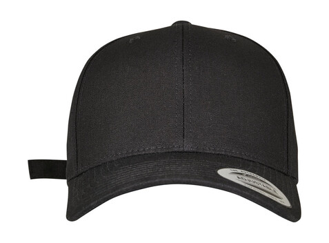 Flexfit 6-Panel Curved Metal Snap, Black, One Size bedrucken, Art.-Nr. 358681010