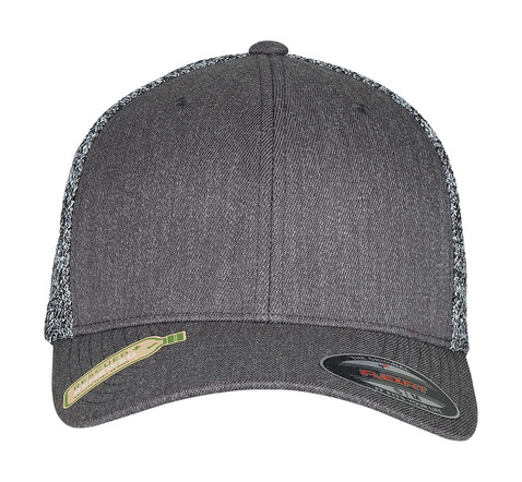 Flexfit Flexfit Trucker Melange Mesh, Black/Grey Melange, L/XL bedrucken, Art.-Nr. 360681742