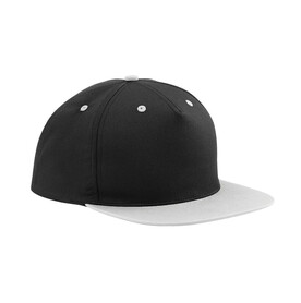 Beechfield 5 Panel Contrast Snapback, Black/Grey, One Size bedrucken, Art.-Nr. 361691510