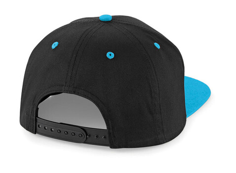 Beechfield 5 Panel Contrast Snapback, Black/Grey, One Size bedrucken, Art.-Nr. 361691510