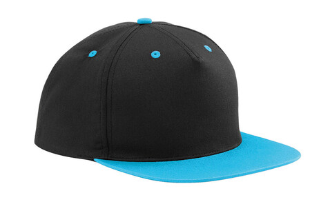 Beechfield 5 Panel Contrast Snapback, Black/Grey, One Size bedrucken, Art.-Nr. 361691510