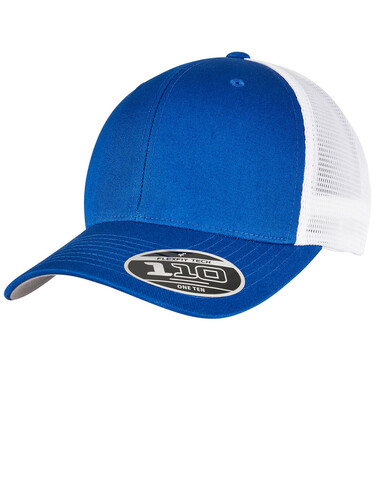 Flexfit 110 Mesh 2-Tone Cap, Royal/White, One Size bedrucken, Art.-Nr. 362683530