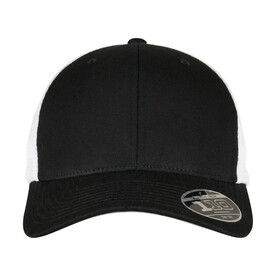 Flexfit 110 Mesh 2-Tone Cap, Black/White, One Size bedrucken, Art.-Nr. 362681500