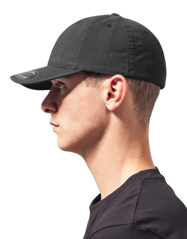 Flexfit Flexfit Garment Washed Cotton Dad Hat, Black, S/M bedrucken, Art.-Nr. 365681011