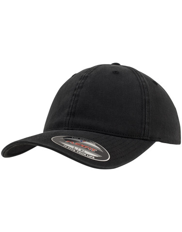 Flexfit Flexfit Garment Washed Cotton Dad Hat, Black, S/M bedrucken, Art.-Nr. 365681011