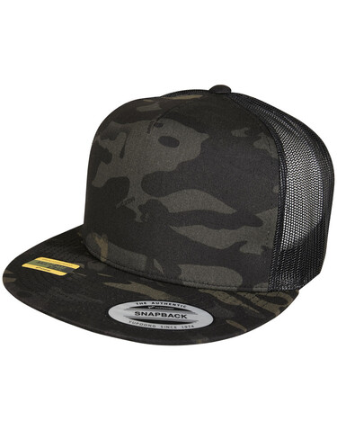Flexfit Multicam Trucker Cap, Black, One Size bedrucken, Art.-Nr. 373681010
