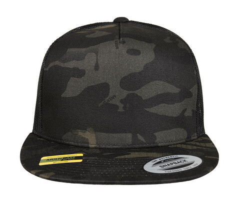 Flexfit Multicam Trucker Cap, Black, One Size bedrucken, Art.-Nr. 373681010