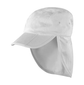 Result Caps Fold Up Legionnaire Cap, White, One Size bedrucken, Art.-Nr. 376340000