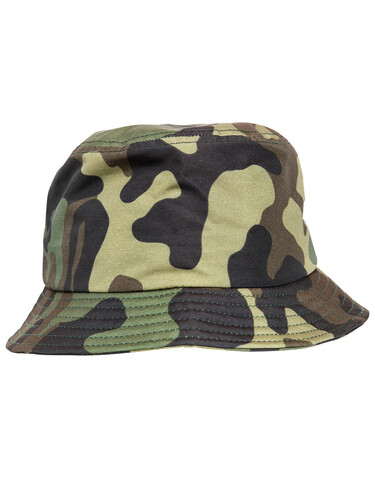 Flexfit Camo Bucket Hat, Green Camo, One Size bedrucken, Art.-Nr. 384685060