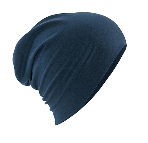Beechfield Hemsedal Cotton Slouch Beanie, French Navy, One Size bedrucken, Art.-Nr. 385692010