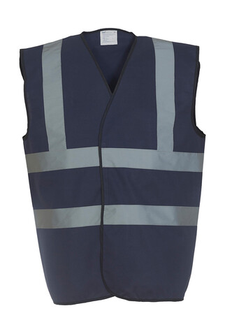 Yoko Fluo 2 Band+Brace Waistcoat, Navy, 2XL bedrucken, Art.-Nr. 402772007