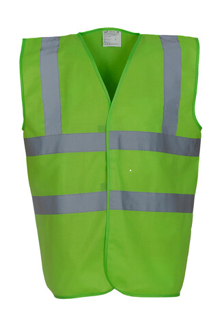 Yoko Fluo 2 Band+Brace Waistcoat, Lime, 3XL bedrucken, Art.-Nr. 402775218