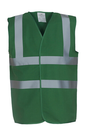 Yoko Fluo 2 Band+Brace Waistcoat, Paramedic Green, M bedrucken, Art.-Nr. 402775344