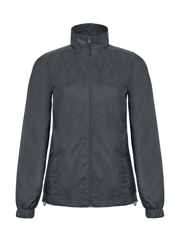 B &amp; C ID.601/women Midseason Windbreaker, Dark Grey, M bedrucken, Art.-Nr. 406421284