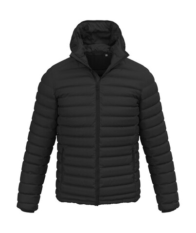 Stedman Lux Padded Jacket Men, Black Opal, 3XL bedrucken, Art.-Nr. 410051027