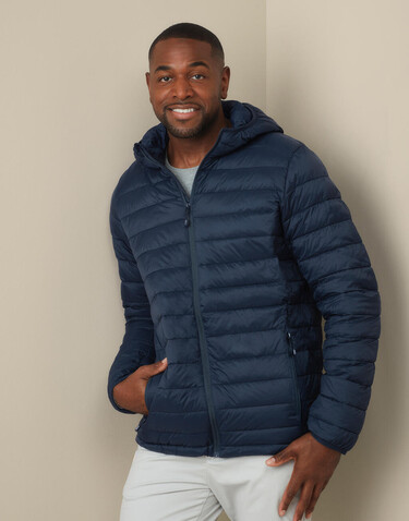 Stedman Lux Padded Jacket Men, Black Opal, 3XL bedrucken, Art.-Nr. 410051027