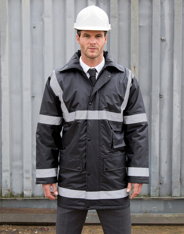 Result Management Coat, Black, XL bedrucken, Art.-Nr. 410331016