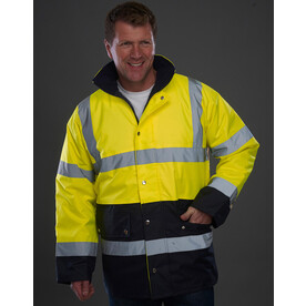 Yoko Fluo 2 Tone Motorway Jacket, Fluo Orange/Navy, S bedrucken, Art.-Nr. 410774521 Yoko Fluo 2 Tone Motorway Jacket, Fluo Orange/Navy, S bedrucken, Art.-Nr. 410774521