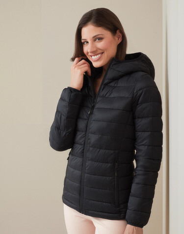 Stedman Lux Padded Jacket Women, Black Opal, XS bedrucken, Art.-Nr. 411051022