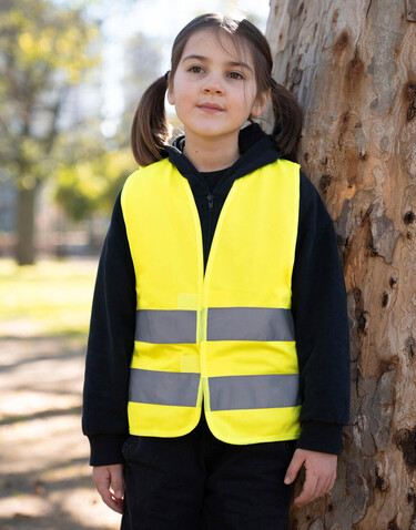 Korntex Safety Vest for Kids Aarhus, Orange, 2XS bedrucken, Art.-Nr. 414134101
