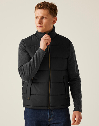 Regatta Altoona Insulated Bodywarmer, Seal Grey/Black, XS bedrucken, Art.-Nr. 415171582