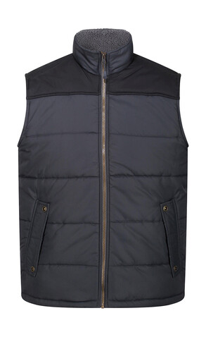 Regatta Altoona Insulated Bodywarmer, Seal Grey/Black, XS bedrucken, Art.-Nr. 415171582