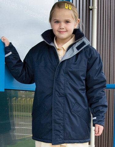 Result Children`s Core Winter Parka, Navy, M (7-8) bedrucken, Art.-Nr. 415332004