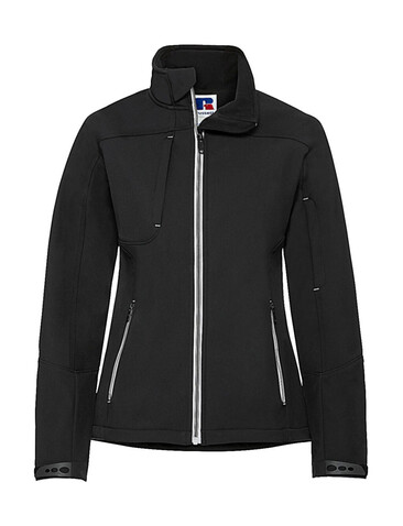 Russell Europe Ladies` Bionic Softshell Jacket, Black, XL bedrucken, Art.-Nr. 416001016