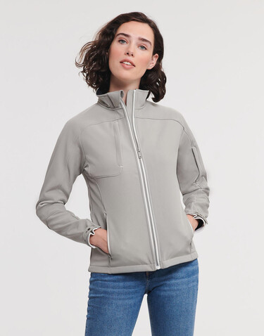 Russell Europe Ladies` Bionic Softshell Jacket, Black, M bedrucken, Art.-Nr. 416001014
