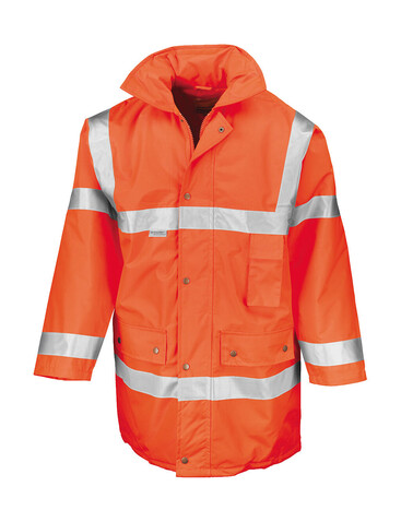 Result Safety Jacket, Fluorescent Orange, S bedrucken, Art.-Nr. 418334053