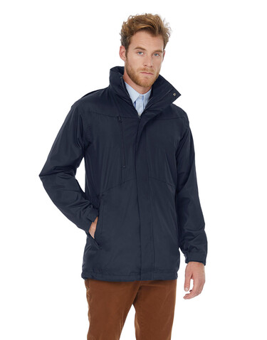 B &amp; C Corporate 3-in-1 Jacket, Navy, 3XL bedrucken, Art.-Nr. 418422008