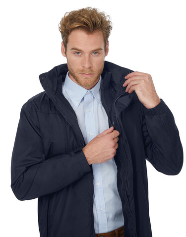 B &amp; C Corporate 3-in-1 Jacket, Navy, 3XL bedrucken, Art.-Nr. 418422008