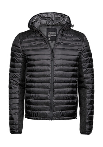 Tee Jays Hooded Outdoor Crossover Jacket, Black/Black Melange, S bedrucken, Art.-Nr. 418541613 Tee Jays Hooded Outdoor Crossover Jacket, Black/Black Melange, S bedrucken, Art.-Nr. 418541613