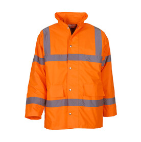 Yoko Fluo Classic Motorway Jacket, Fluo Orange, S bedrucken, Art.-Nr. 418774051