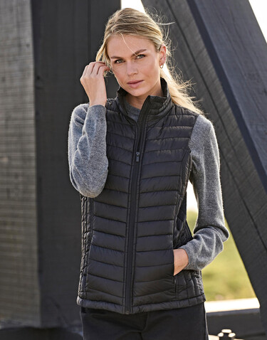 Tee Jays Ladies` Zepelin Vest, Driftwood, L bedrucken, Art.-Nr. 420547105