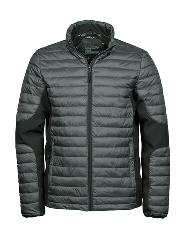 Tee Jays Crossover Jacket, Space Grey/Black, 3XL bedrucken, Art.-Nr. 421541708