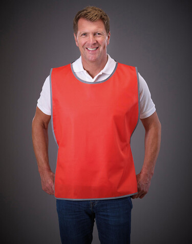 Yoko Fluo Reflective Border Tabard, Red, S/M bedrucken, Art.-Nr. 422774000
