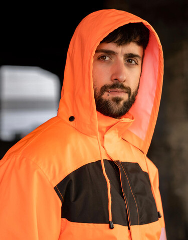 Korntex EOS - Hi-Vis Parka, Orange/Black, 5XL bedrucken, Art.-Nr. 425134608