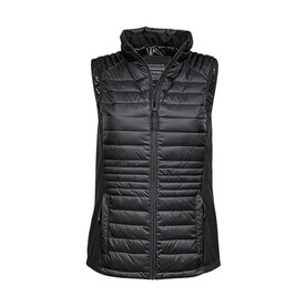 Tee Jays Ladies` Crossover Bodywarmer, Black/Black, S bedrucken, Art.-Nr. 425541773 Tee Jays Ladies` Crossover Bodywarmer, Black/Black, S bedrucken, Art.-Nr. 425541773