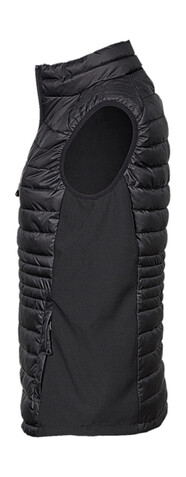 Tee Jays Ladies` Crossover Bodywarmer, Black/Black, M bedrucken, Art.-Nr. 425541774