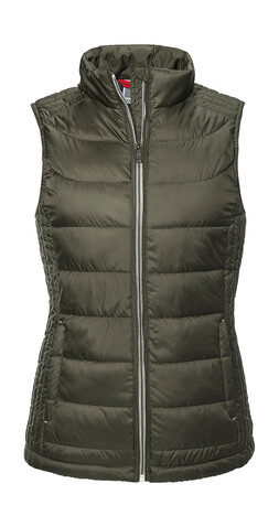 Russell Europe Ladies` Nano Bodywarmer, Iron Grey, S bedrucken, Art.-Nr. 426001193